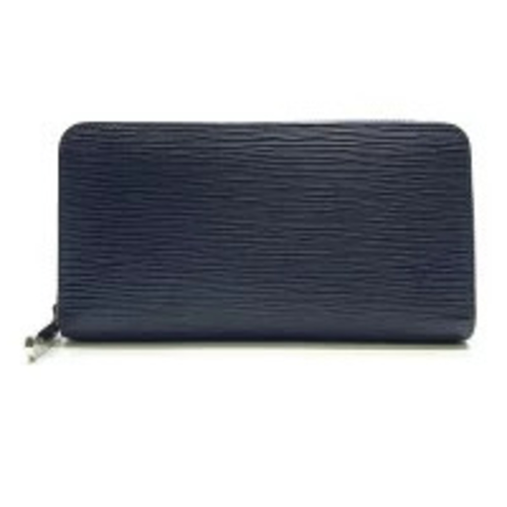 LOUIS VUITTON Zippy Wallet Round Zipper Epi Leather Saphir Navy Blue